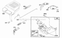 Control Bracket Assy Diagram and Parts List for 121802-0444-01  Briggs and Stratton Engine